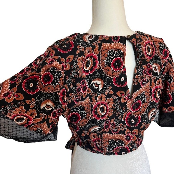 NEW Anthropologie Floral Print 2 Piece Maxi Skirt Set Bohemian Women's Size 12 - Picture 8 of 11